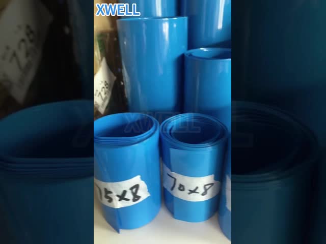 Blue PVC Heat Shrink Tube 18650 Battery Pack Protection Plastic Film 7-500mm Insulation Flame Retardant Heat Shrink Sleeve