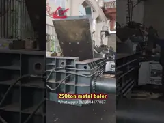 China Automatic Plastic Bottle Compactor Machine , 15kW Motor Pet Bottle Pressing Machine Y82-35 supplier