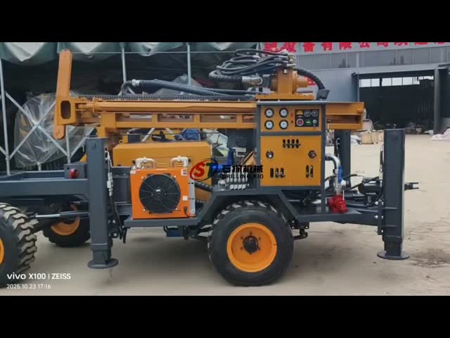 Equipo de perforación de pozos de agua profunda de 200 / 300 m con torre de 3 o 6 m El video
