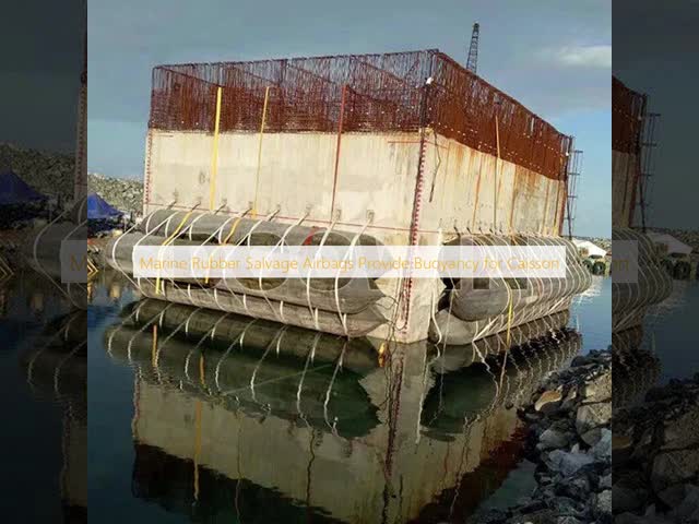 OEM Inflatable Underwater Salvage Air Lift Bags Customized For Caisson