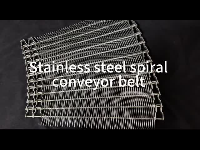 Spiral Mesh Conveyor Belt 50kg - 500kg Load Metal Mesh Belt