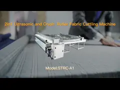 Automatically Roller Blinds Fabric Cutting Machine Two Models Cutting Crush Blade and Ultrasonic Cutting video