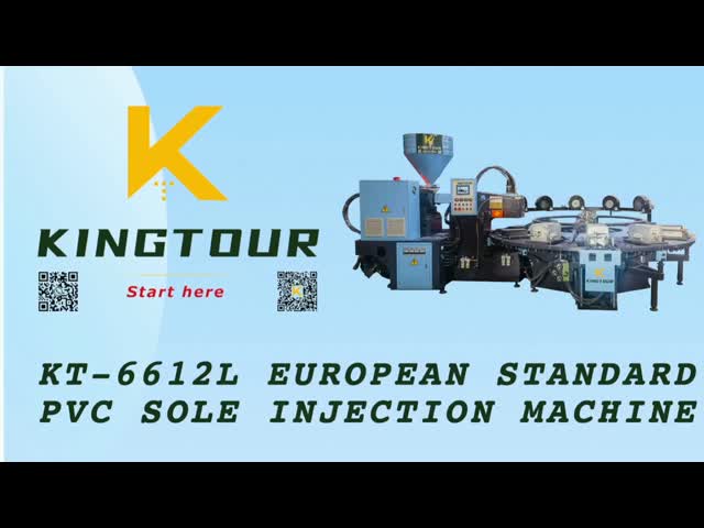 Rotary PVC Sole Injection Machine 380V / 220V TPU Injection Molding Machine European Standard