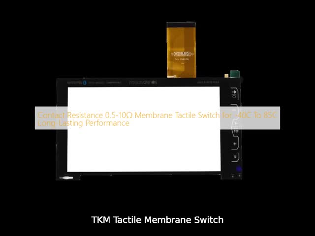 Contact Resistance 0.5-10Ω Membrane Tactile Switch for -40C To 85C Long-Lasting Performance