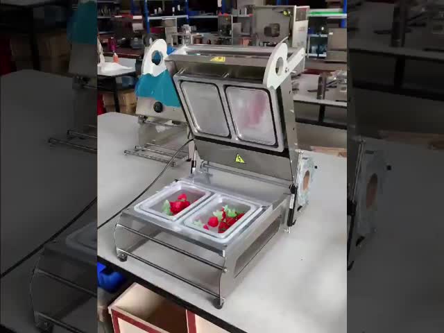 Stainless Steel Compact Manual Tray Sealer FR370E with 1 Year Warranty for Food Packaging