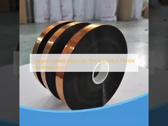 Copper-clad polyimide film for flexible circuit applications