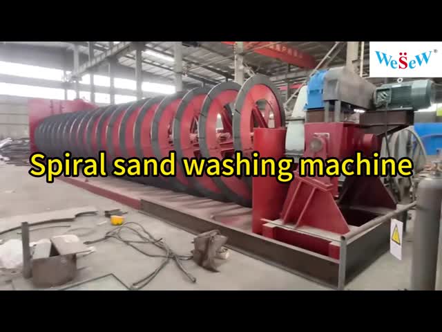 Sand screw Washer  Spiral Sand Washing Machine high cleaning efficiency Energy Saving Mining Equipment wear-resistant steel Screw Sand Washer Machine for Gravel Pebble Basalt
