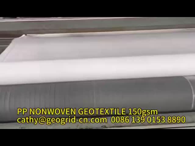 Drainage Fabric  Geotextile Filter Fabric Geofabrics Cloth Non Woven Geotextile for Solid Waste Landfill Project