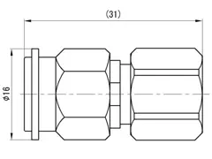 China Robust Brass SMA 4-Hole Flange-Mounted Receptacle Gold-Plated RF Coaxial Connector for Stable Frequency Transmission supplier