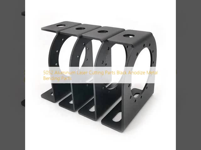 5052 Aluminum Laser Cutting Parts Black Anodize Metal Bending Parts