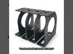 5052 Aluminum Laser Cutting Parts Black Anodize Metal Bending Parts