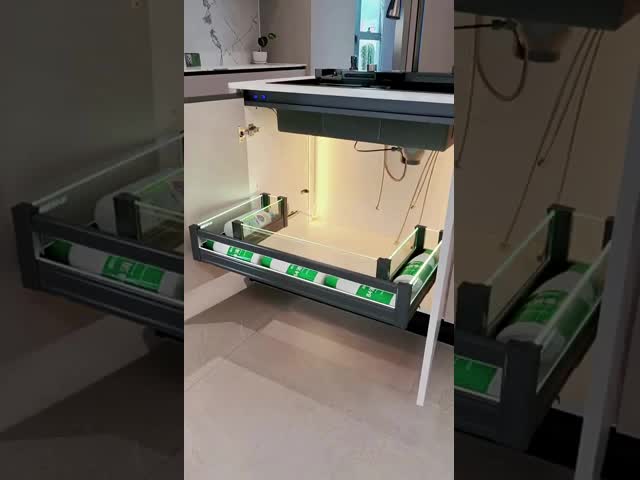 U - Shaped Sink Pull - Out Baskets: Under - Sink Space Savers Basket#kitchenhacks #kitchengadgets