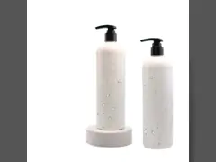 Leak Proof Refillable Shampoo Bottle Featuring Impact Resistant Glass Scratch Resistant Surface