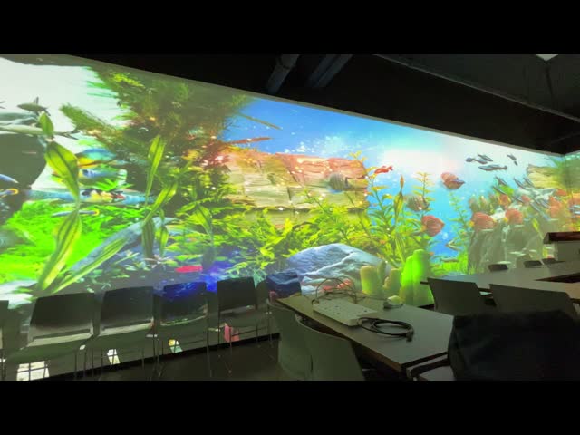 SMX 6000 lumen short throw laser projector for immersive projection