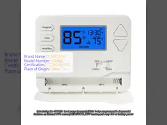 China Blue Backlight Fan Coil Thermostat Non Programmable With Omron Relay supplier