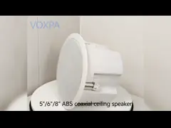 High Quality 5-inch 20/10/5/2.5w/8ohm Coaxial Ceiling Speaker Hi-fi ABS Enclosure