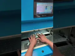 China Precise Control Leather Gluing Machine Easy Cleaning Glue Brushing Machine supplier