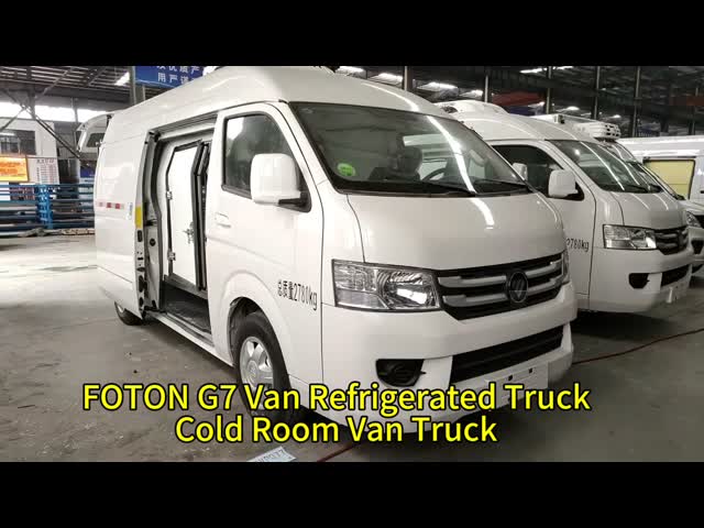 Foton G7 New Manual Gasoline 4x2 Cold Room Van Truck Freezer Truck