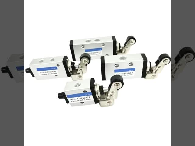 XQ Series Aluminum Pneumatic Mechanical Valve with 3/2 Way and 5/2 Way Positions for Dry Compressed Air Directional Control