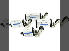 XQ Series Aluminum Pneumatic Mechanical Valve with 3/2 Way and 5/2 Way Positions for Dry Compressed Air Directional Control