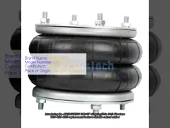 G1/2 Firestone W01-R58-4055 Double Convoluted Natural Rubber Air Spring Suspension