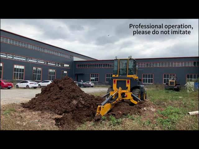 SNSC40-28 3000kg Backhole Loaders Featuring Robust Diesel Engines And High Stability