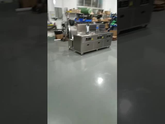 Immersion Cleaning Type 61L Industrial Multi Tank Ultrasonic Cleaner with Rinsing Filtering and Drying at 40KHz Frequency