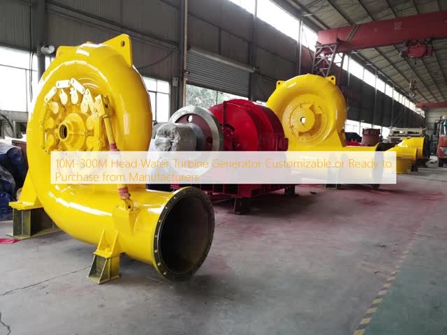 10M-300M Head Water Turbine Generator with 0.1m3/s to 0.5M3/S Flow and 30~50 Years Lifespan