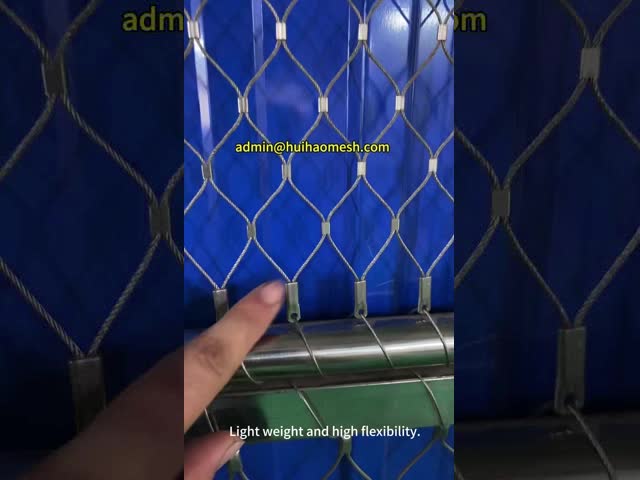 6 Meters Length Wire Rope Flexible Stainless Steel Cable Mesh For Siding Cladding
