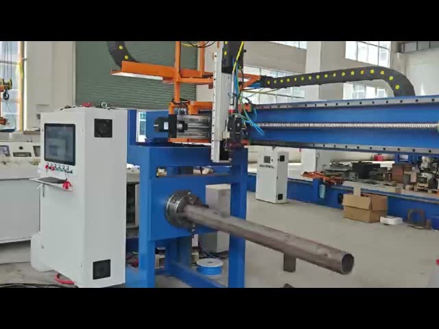 350mm 2000mm Light Pole Door Cutting Machine 360 Degree
