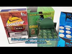 Recyclable Kraft Paper Kraft Kraft Box For Snack For Cookies Energy Bar Cosmetic Cardboard Counter Display Packaging Sponge