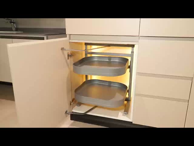 Revolving Pull-Out Pantry Tall Tray Magic Corner Drawer Baskets Kitchen Orgainzer