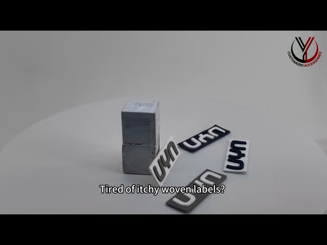 Clothes trousers Printed Heat Transfer Labels With 5 Colours Silicone Logos