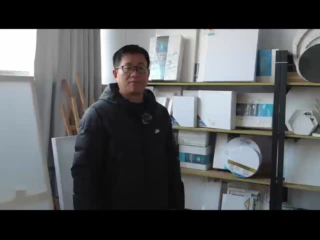 Round Shape Stretched Canvas Board with Pine Wooden Frame for Oil Painting - 280g/380g Thickness & Eco-Solvent Latex UV Ink Support