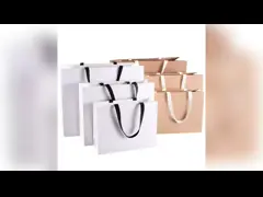 Colorful Kraft Printed Paper Shopping Bag Materials  Eco Friendly