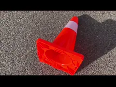 Virgin PVC Traffic Cone for Traffic Management with Lightweight Design and High Visibility
