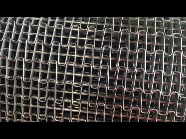 Honeycomb Flat Wire Mesh Conveyor Belt For Food Processing Tunnel Oven Drying Baking