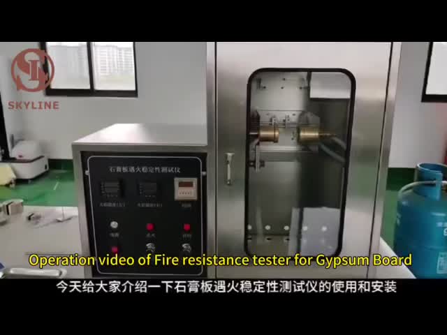 Fire Resistance Tester for Gypsum Board with 800±30°C Fire Stability and GB/T9775-2008 Compliance