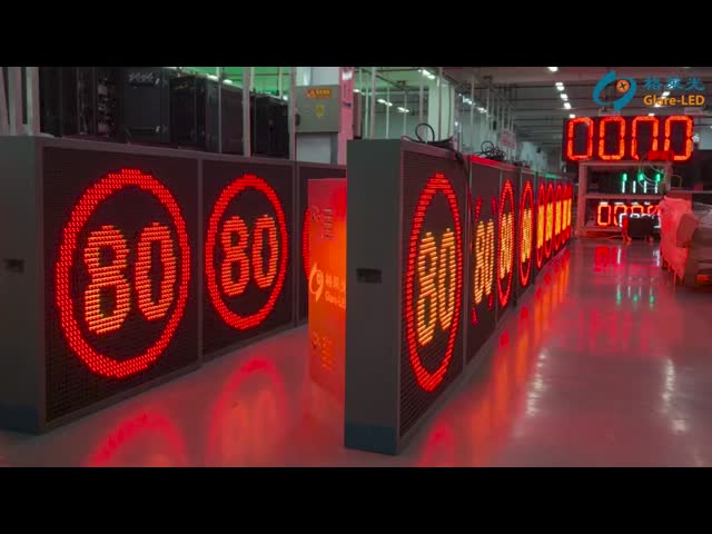 Weatherproof MUTCD Compliant Variable Speed Limit Sign with Real-time Adaptive LED Display