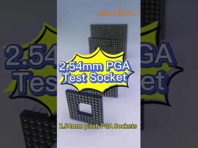 1.27mm PGA Test Socket Gold Plated 96P 132P 168P 400P Contact Clip Material Beryllium Copper C17200 for Accurate Measurements