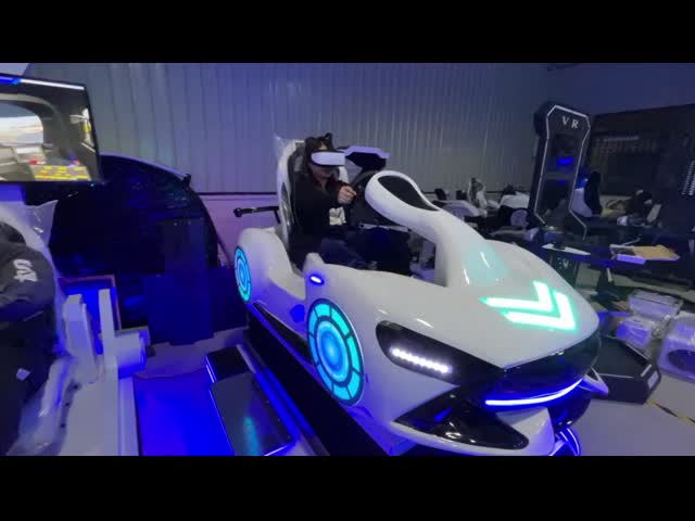 220V Virtual Reality Race Car Simulator 1 Seat 2500W With Deepoon Glasses