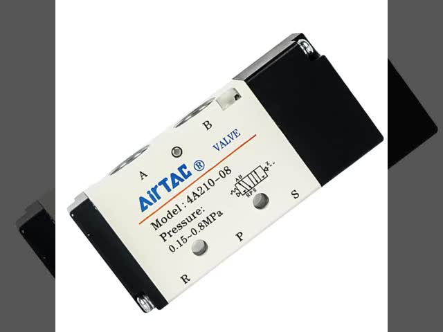 AIRTAC 4A200 Series Aluminum Alloy Air Valve with 0.15~0.8MPa Operating Pressure -20~+70°C Working Temperature Range and 1/8