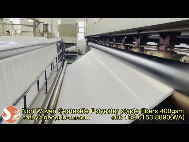 290g Agriculture Woven Geotextile Needle Punched Type PET Staple Fiber for Slope Protection Nonwoven Geotextile
