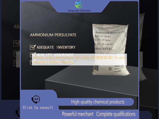 High Purity Ammonium Persulfate (APS) ISO 9001 Certified REACH Registered RoHS Compliant for Industrial and Electronic Applications