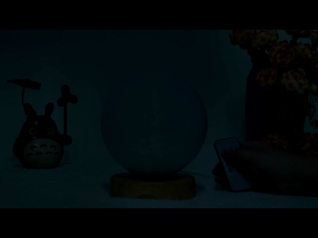 Dimmable Daylight Therapy Lamp 2700K 4000K 6000K Moon Shaped Lights