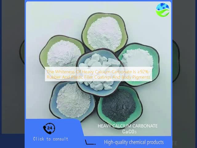 Heavy Calcium Carbonate with Whiteness ≥92% and 325-3000 Mesh for Rubber Plastic Filler in 25kg/bag Packaging