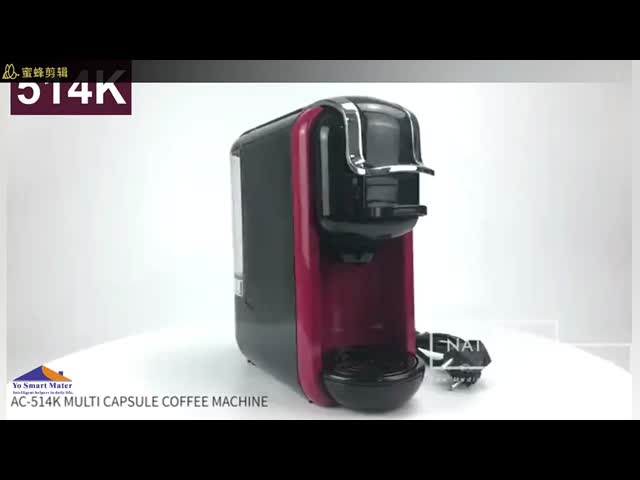 Portable Italian Capsule Coffee Machine 600ML Commercial Coffee Pot 1450W Safety