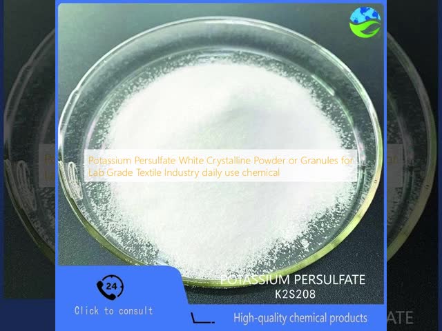 Potassium Persulfate K₂S₂O₈ Industrial Grade (≥98%) and Electronic Grade (≥99.5%) with Heavy Metals ≤5ppm for PCB Etching and Polymer Synthesis
