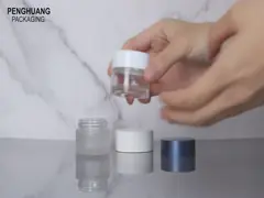 China Wholesale 60ml 2oz Round Empty Liquid Foundation Bottle frosted cosmetic lotion bottle supplier