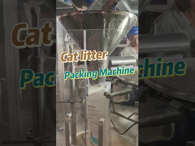 Pet Product Packaging Machine for Cat Litter Cat Food Dog Food Treats Freeze-Dried Products with Dust Removal Device